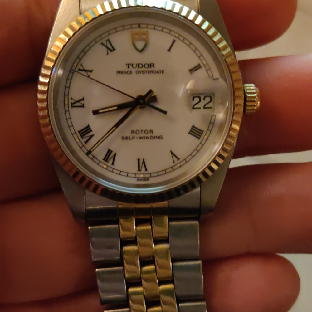 Tudor prince 32mm 72033 18k bezel automatic